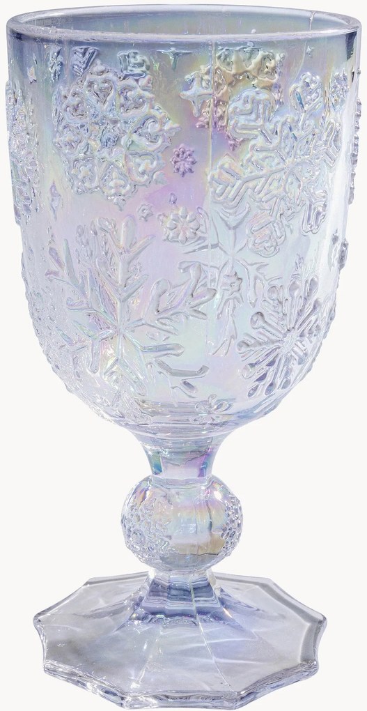 Set di 6 bicchieri da vino Ice Flowers