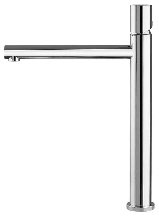 Miscelatore lavabo alto cromo senza leva in acciaio inox Gemini