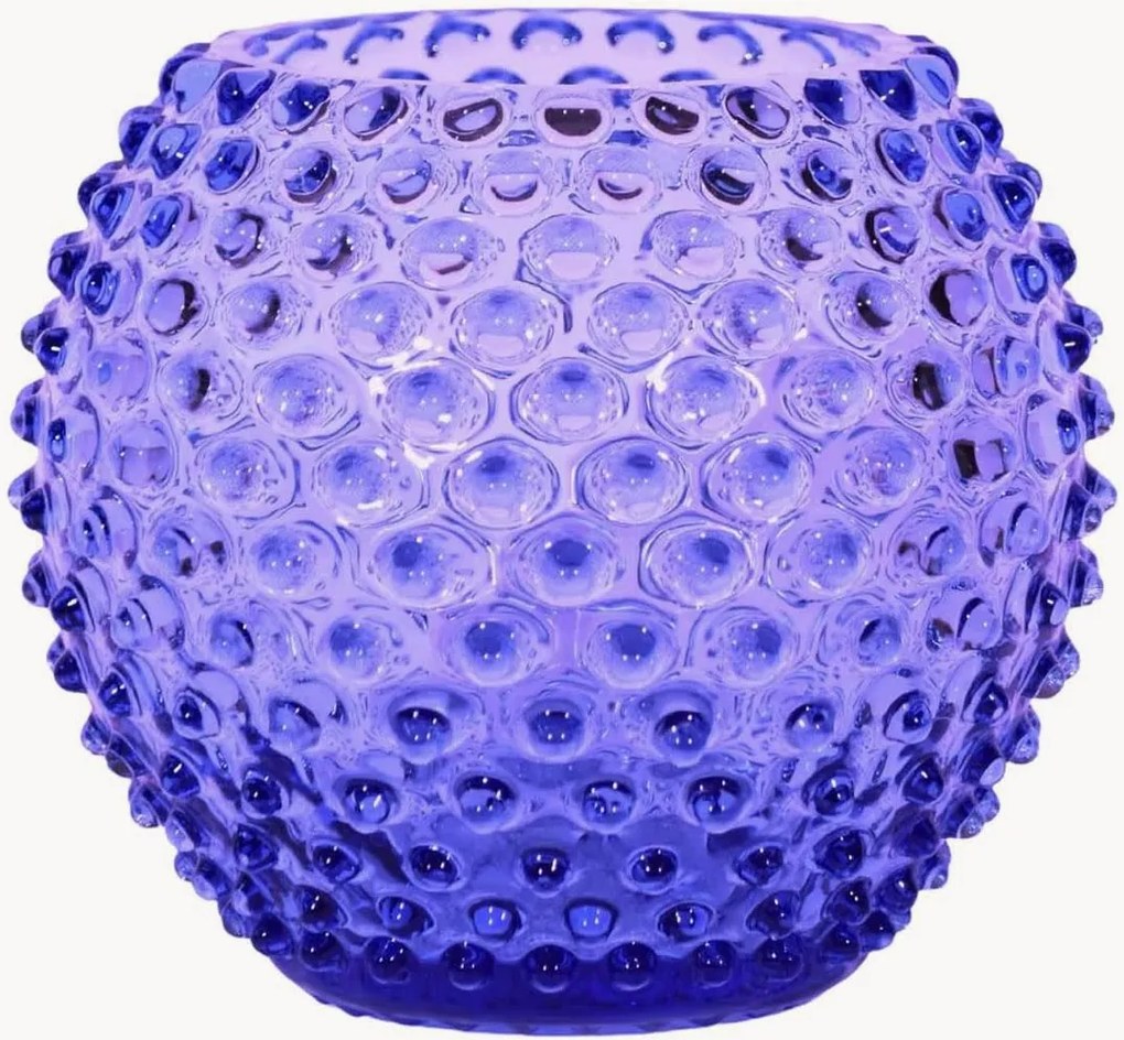 Vaso in vetro soffiato Hobnail, alt. 20 cm