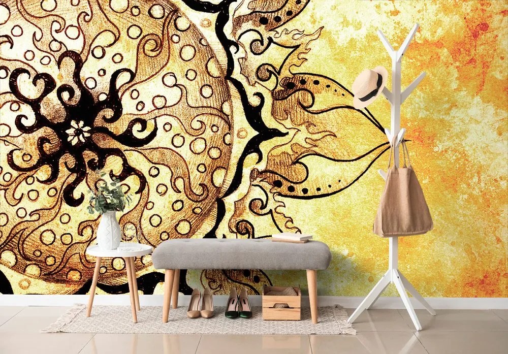 Carta da parati – Mandala con tocco vintage
