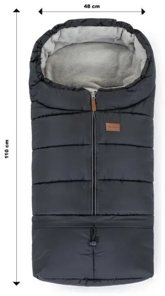 PETITE&MARS - Sacco coprigambe 3in1 JIBOT grigio