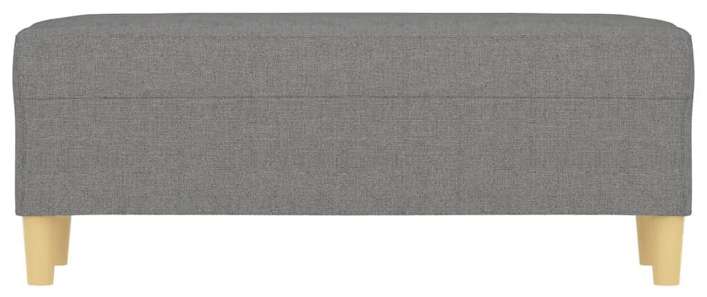 Panca grigio scuro 100x35x41 cm in tessuto