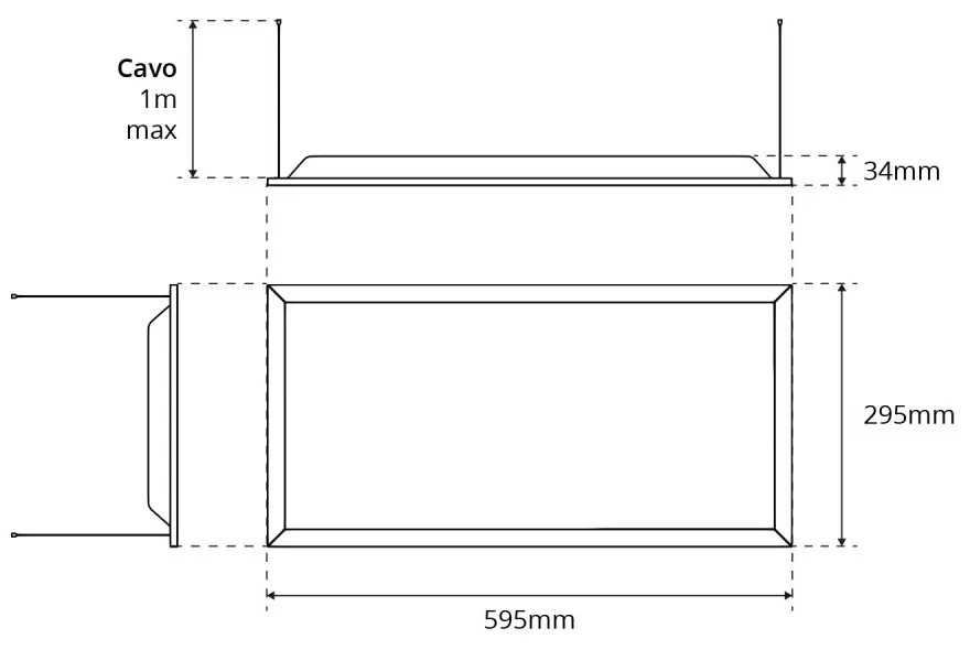 Pannello LED a Sospensione 60x30 32W, UGR19, CCT - Philips CertaDrive Colore Bianco Variabile CCT