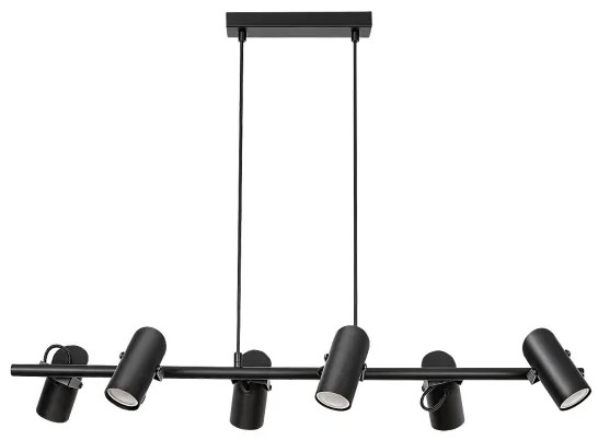 Rabalux 73045 - Lampadario a sospensione con filo MAXIMILIAN 6xGU10/25W/230V