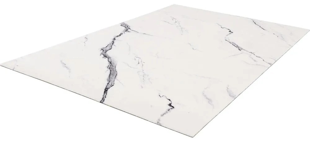 Tappeto in lana crema 160x240 cm Marble - Agnella