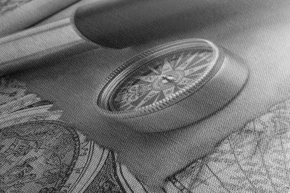Stampa su tela – Per avventuriero in bianco e nero