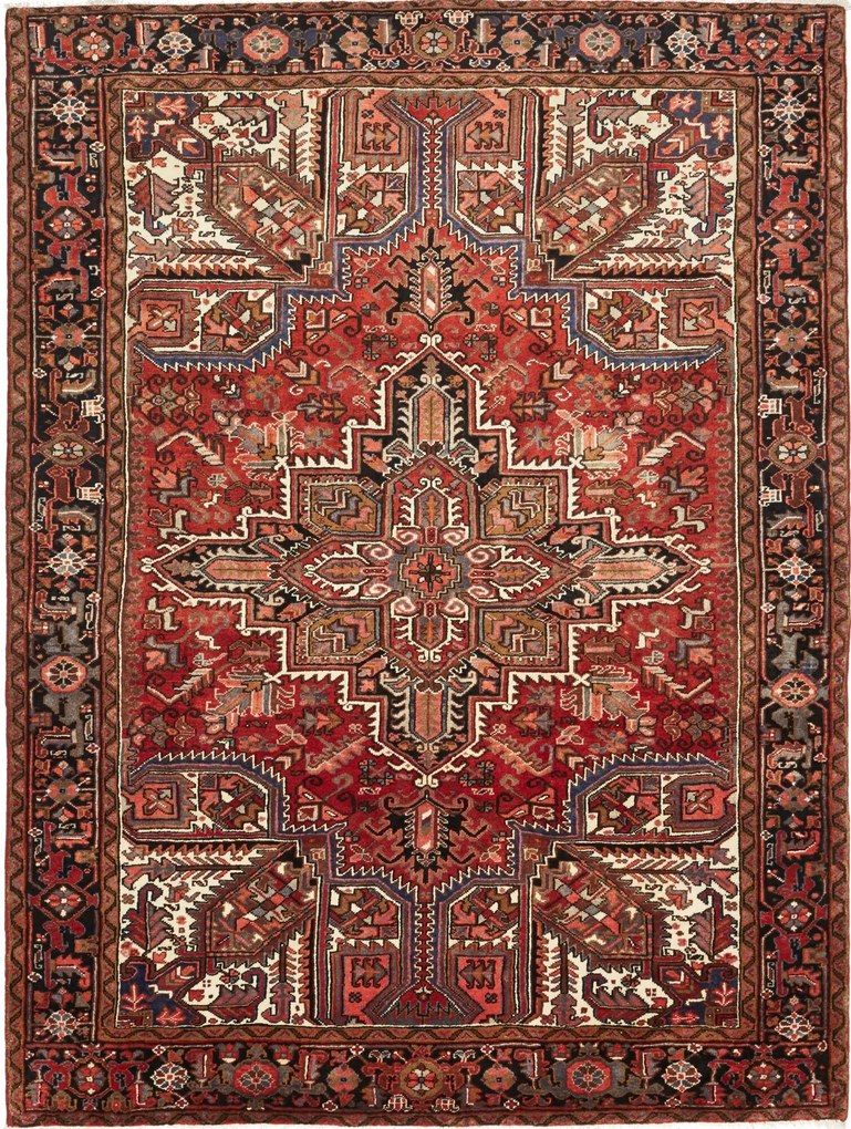 Heriz Tappeto persiano 290x220 Rosso (Iran) Annodato A Mano