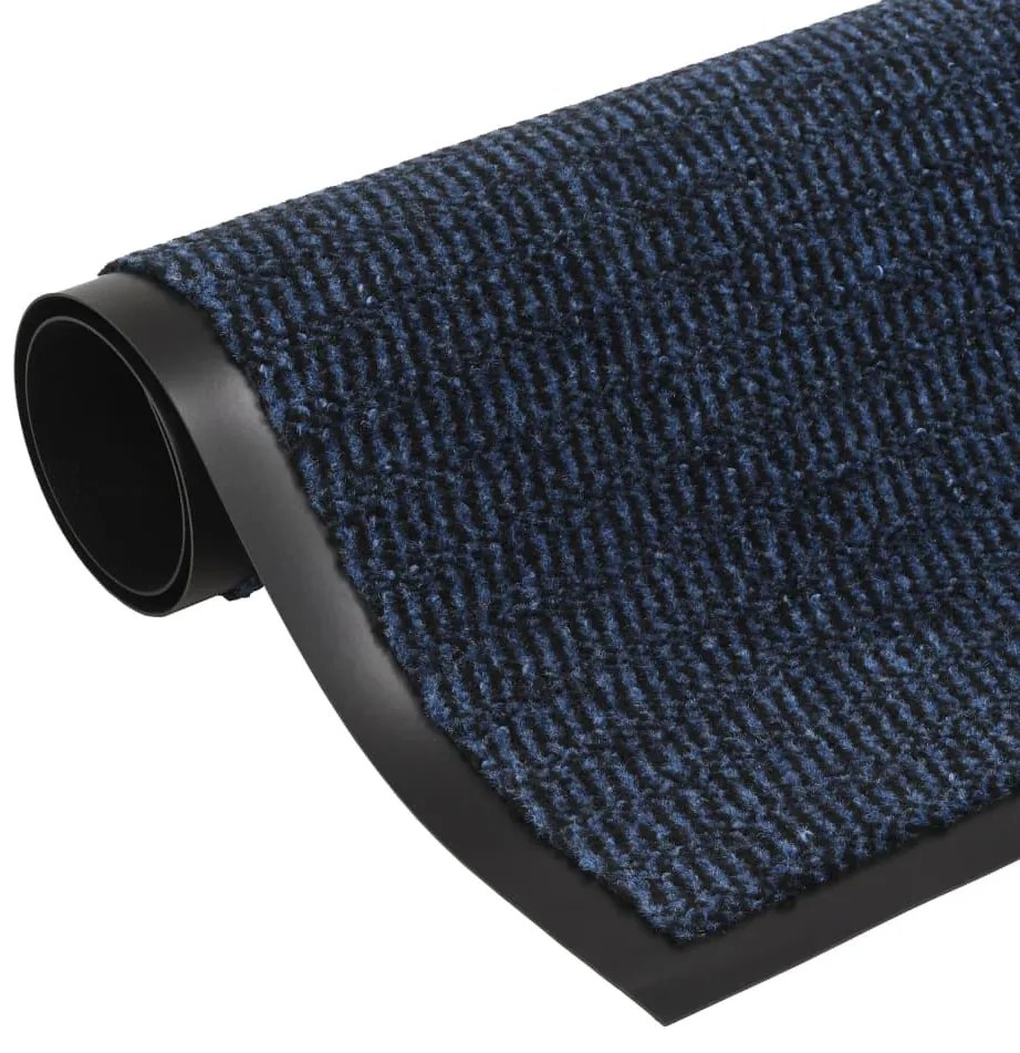 Tappeto Antipolvere Trapuntato Rettangolare 40x60cm Blu /