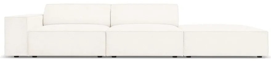 Divano angolare beige in tessuto bouclé (angolo destro) Jodie - Micadoni Home