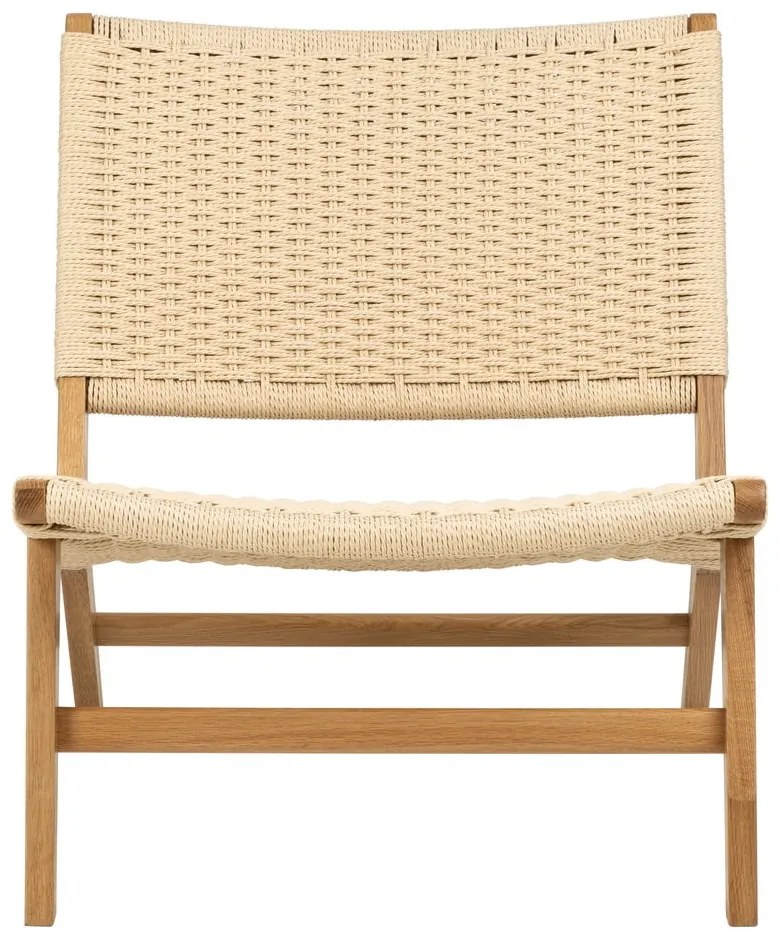 Poltrona con intreccio in colore naturale Carson - Actona