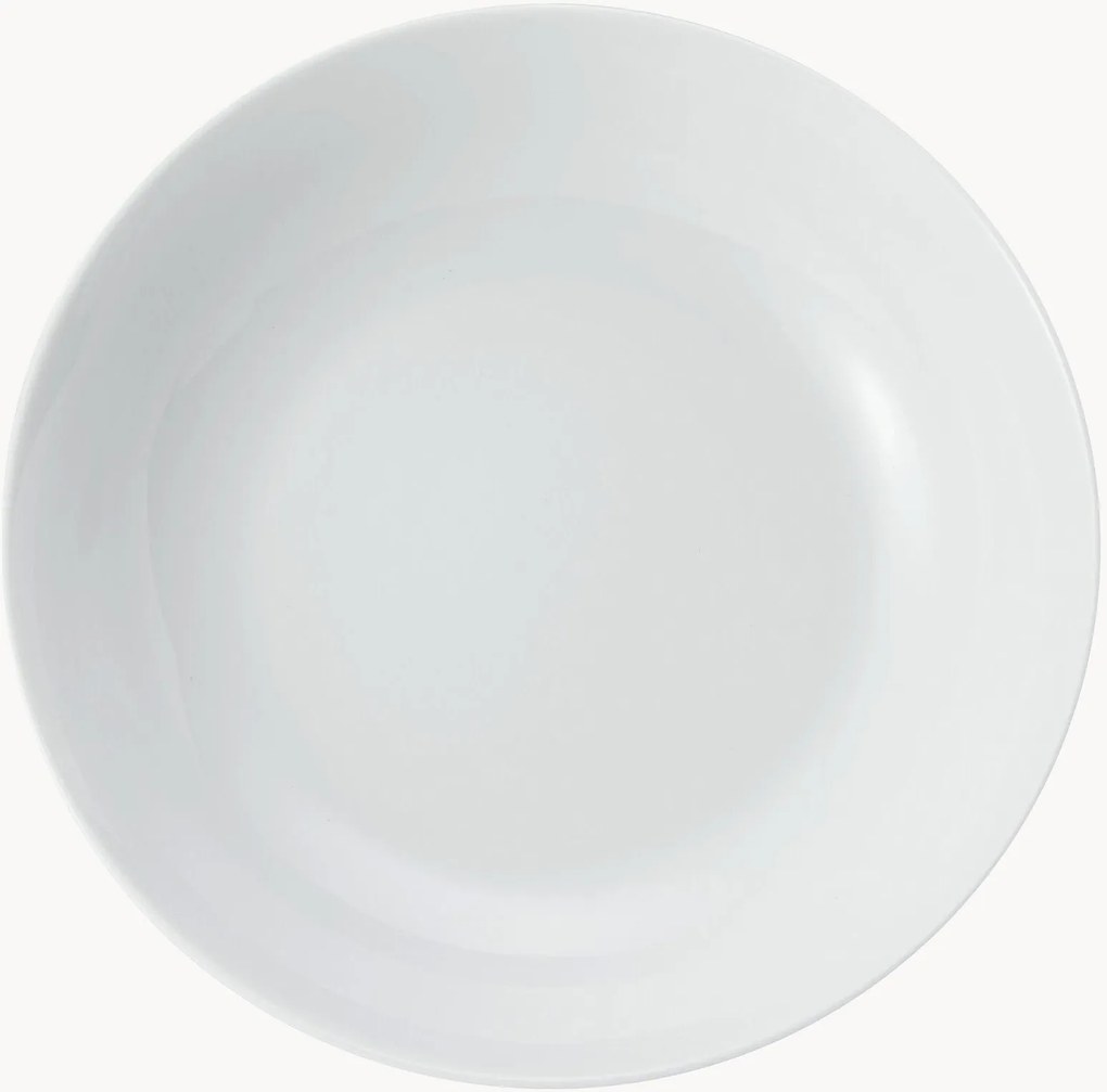 Set di 4 piatti fondi in porcellana Chalk