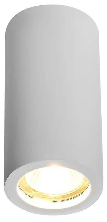 Plafoniera LED GU10 e GU5.3 in Gesso Pitturabile Rotonda Ø70x110mm