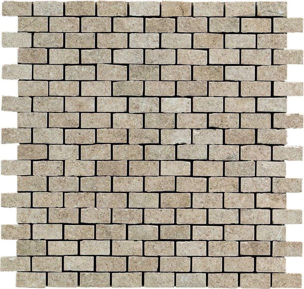 Mosaico 30x30 spaccatella 9,5 mm in gres porcellanato noce Ragno Realstone Jerusalem 00R09K04