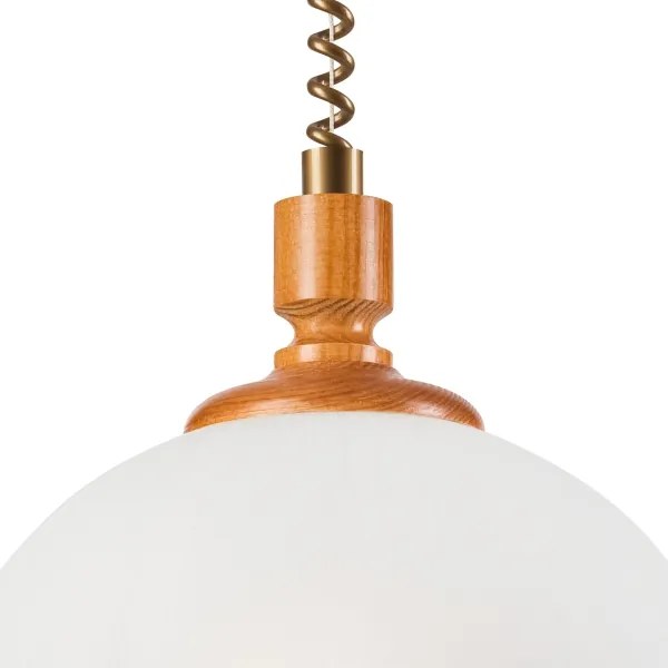 Lampadario a scomparsa RAMONA 1xE27/60W/230V beige/marrone