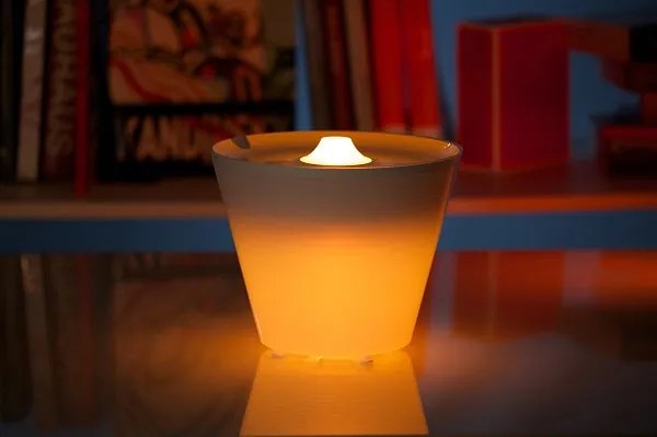 Multipot+ 3.000k(onwhitecolor) 280 lumen 3,6w cri90 bianco lucido  touch dimmer - rgb - usb charger