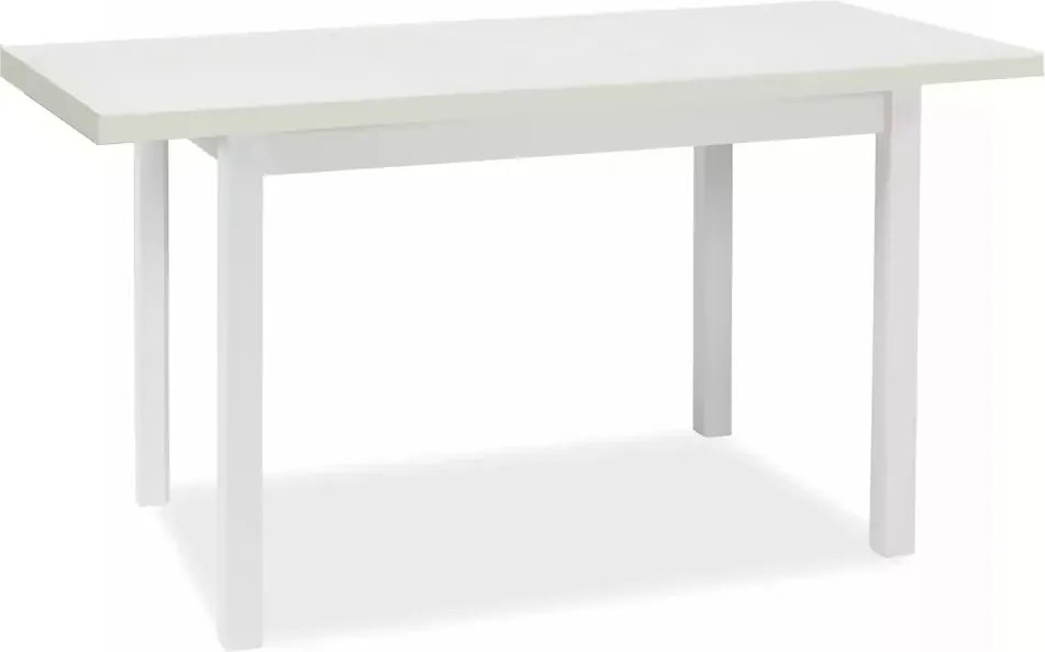 Tavolo Adam estensibile in MDF e piano laminato bianco opaco – 120-160x68 cm