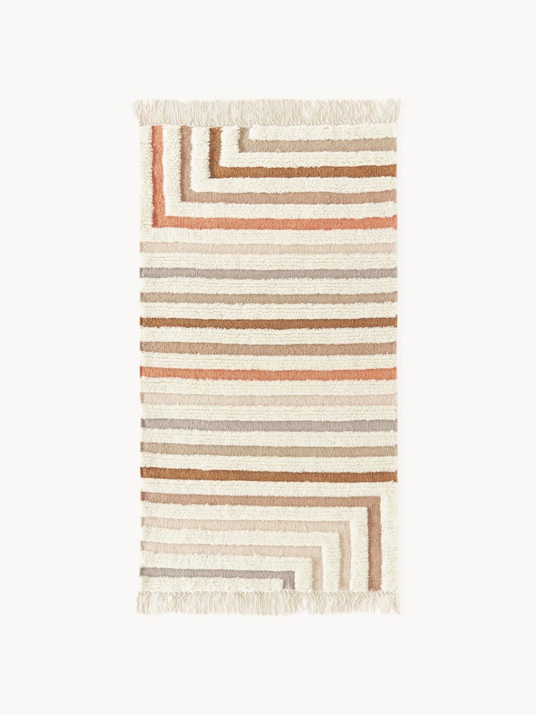 Tappeto kilim fatto a mano con frange Calais