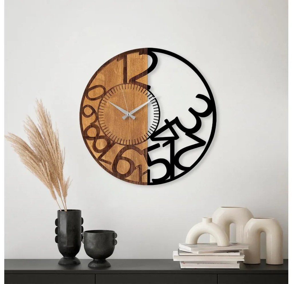 Orologio da parete diametro 56 cm 1xAA legno/metallo