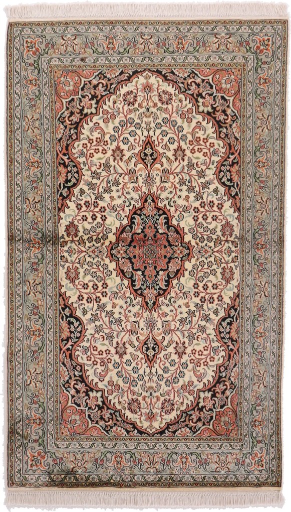 Cashmere Silk Tappeto orientale 90 x 160 (Indian) Annodato A Mano