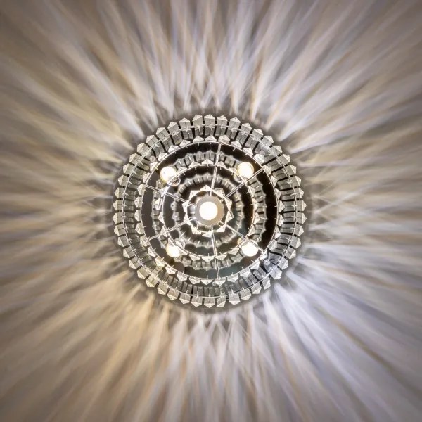 Brilagi - LED plafoniera in cristallo MOZART 5xE14/40W/230V cromo lucido