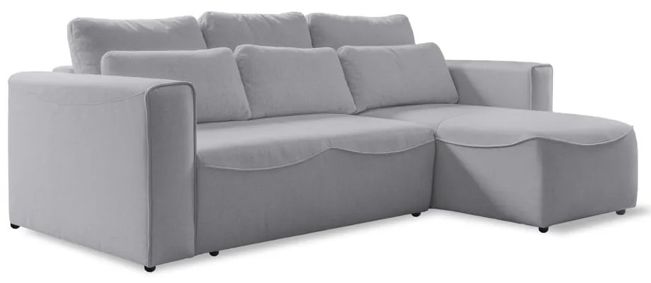 Divano letto angolare grigio chiaro (variabile) Homely Tommy - Miuform