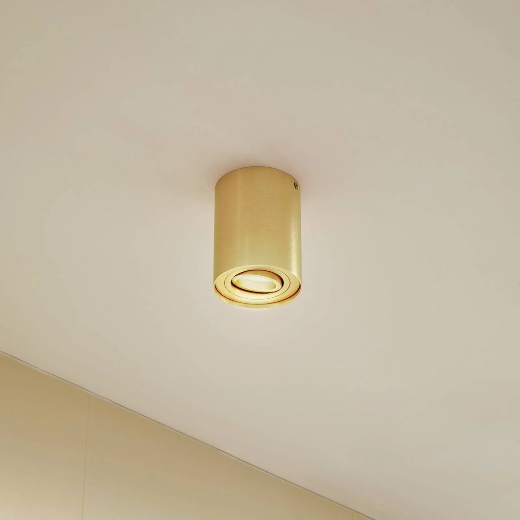 Arcchio faretto da soffitto Jolina, rotondo, oro, 13 cm, metallo