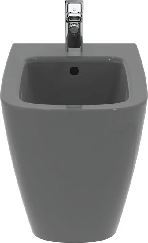 Bidet filomuro i.life B IDEAL STANDARD L 35.5 x H 40 x P 54 cm Grigio Lucido