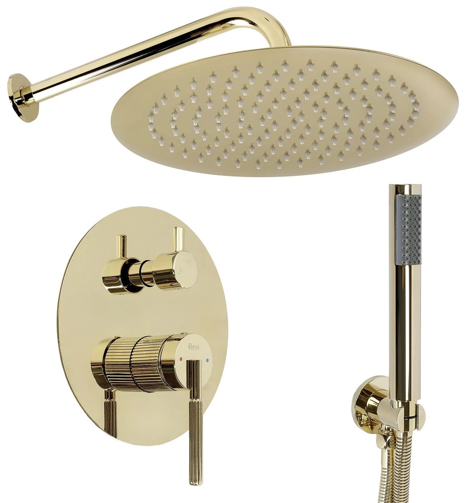 Set doccia da incasso Rea Argon Gold + BOX