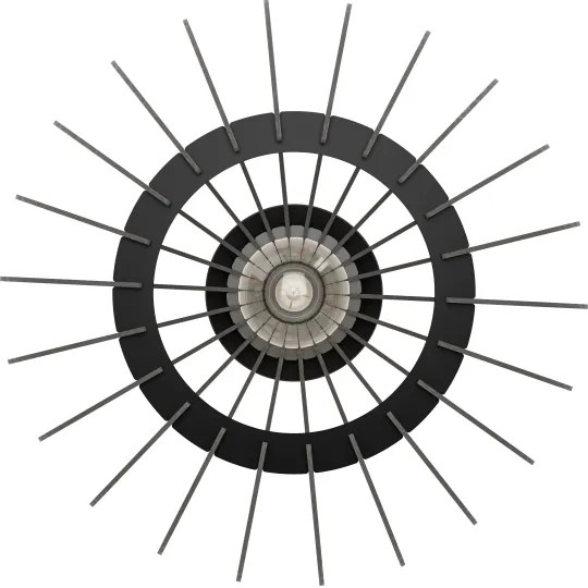 Eglo 900999 - Plafoniera COSSANO 1xE27/40W/230V diametro 38 cm nero