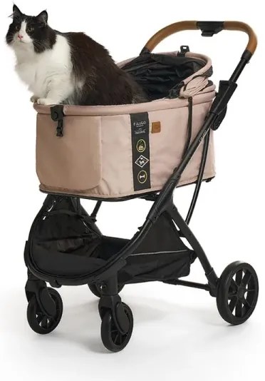 Fikago - Passeggino per cani e gatti AGILE HUGGY beige