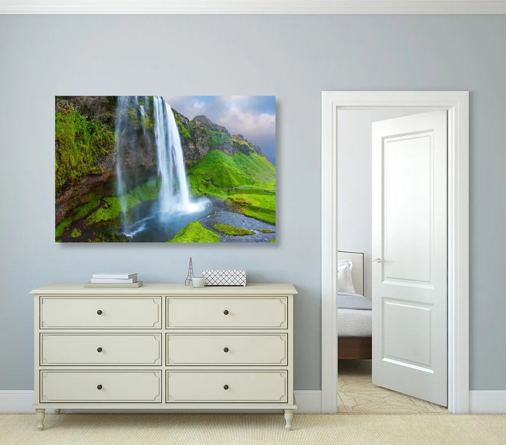Quadro su tela – Cascata in Islanda