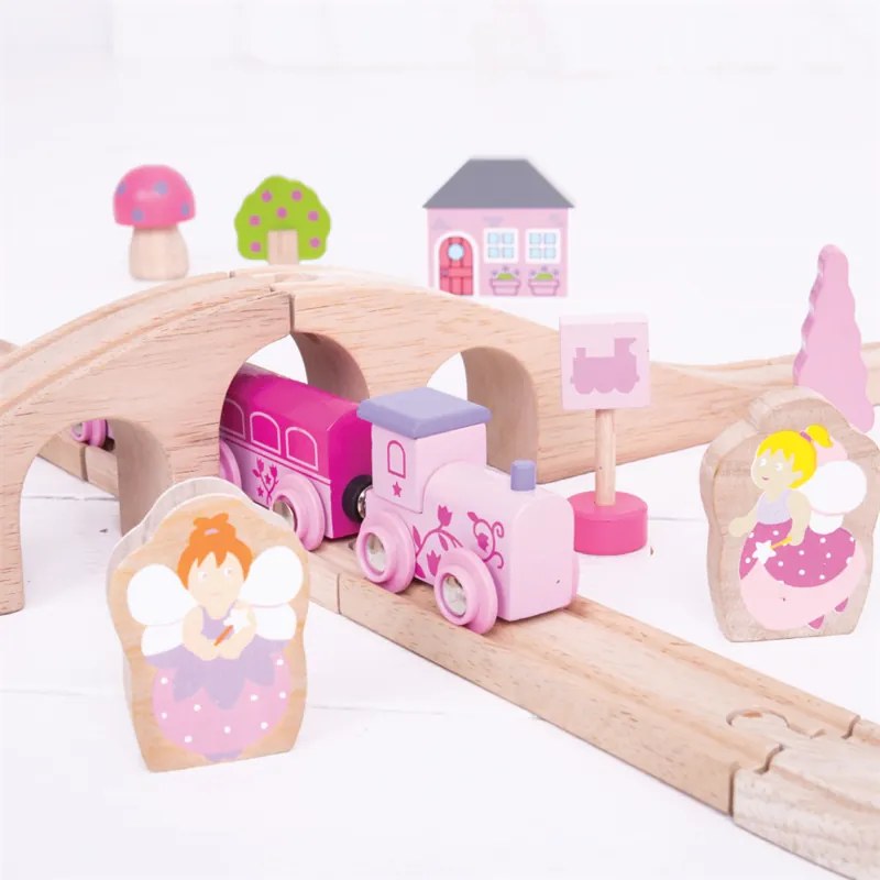 Bigjigs – Pista ferroviaria per le principesse a forma di 8 – 40 pezzi