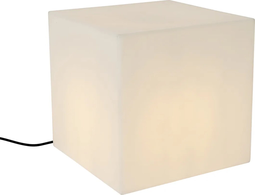 Lampada da esterno intelligente bianca quadrata 38 cm incl. LED A60 IP44 - Nura
