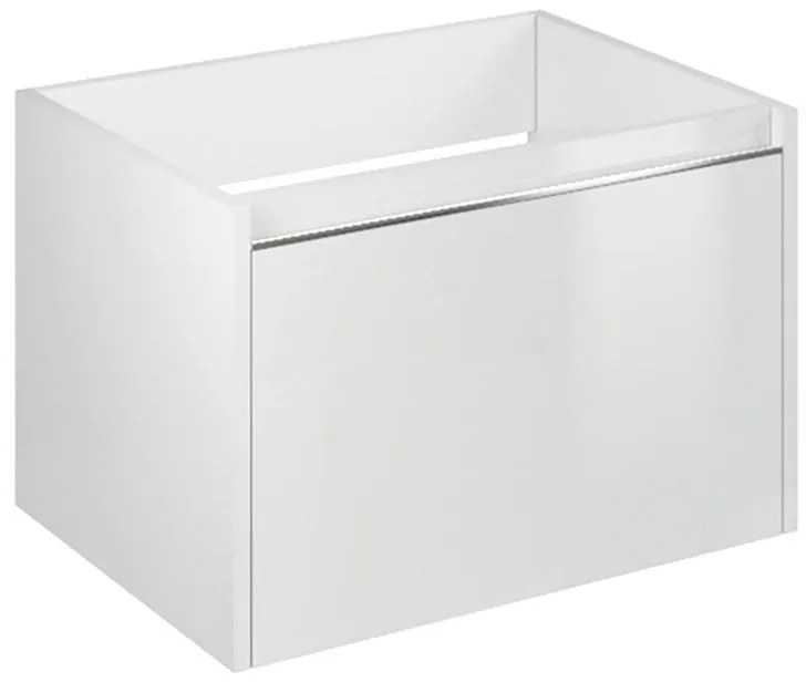 Mobile da bagno sospeso sotto lavabo L 60 x H 40 x P 45.5 cm bianco opaco, 1 cassetto Cielo
