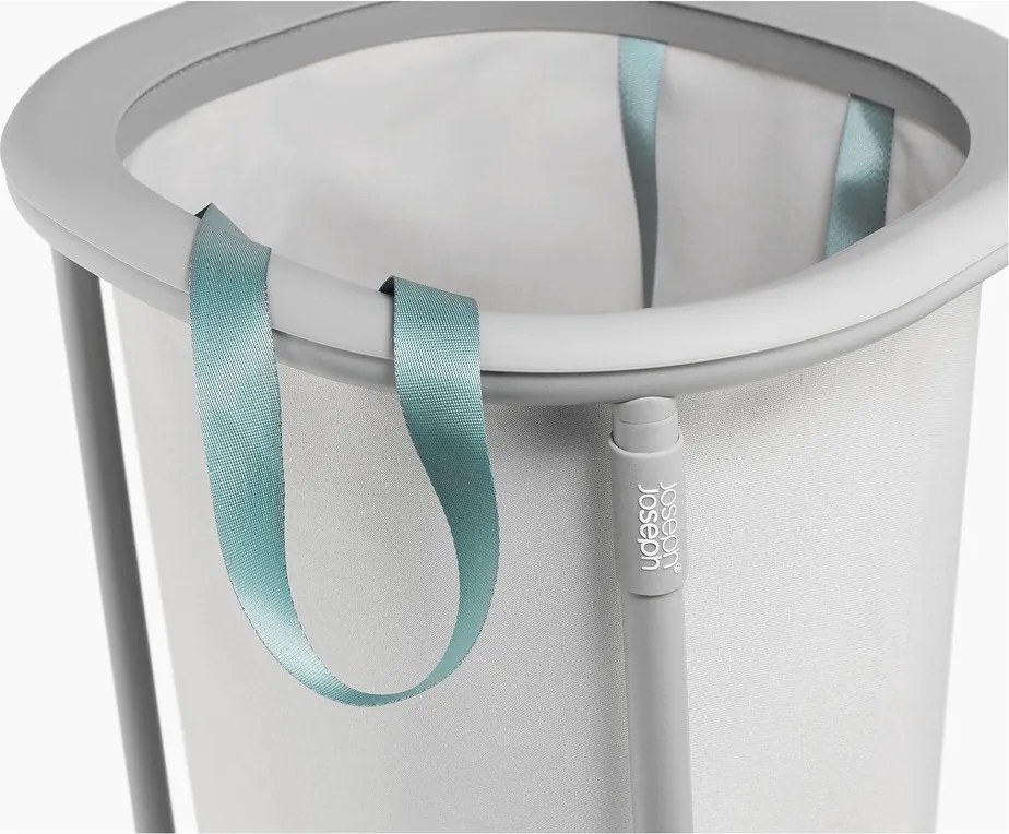 Cesta per il bucato grigio chiaro in tessuto 50 l Duo – Joseph Joseph
