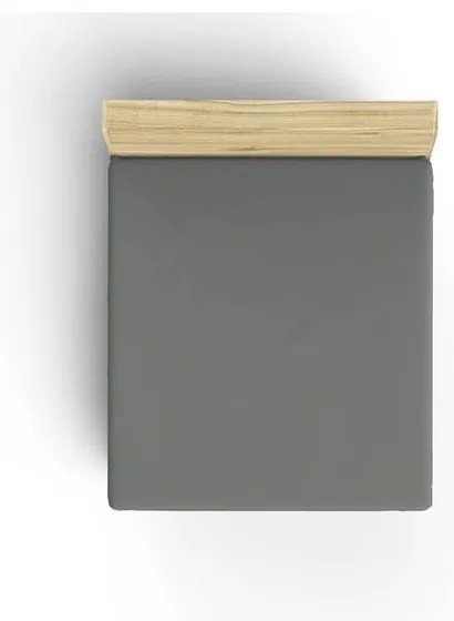 Lenzuolo in cotone elasticizzato grigio scuro 160x200 cm - Mijolnir