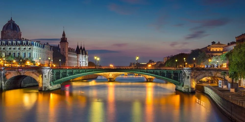 Stampa su tela – Panorama abbagliante di Parigi
