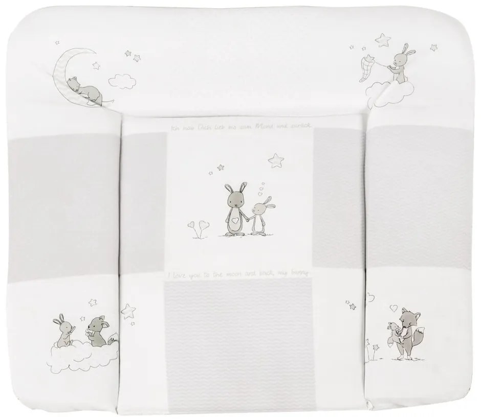 Materassino per fasciatoio 75x85 cm Fox &amp; Bunny – Roba