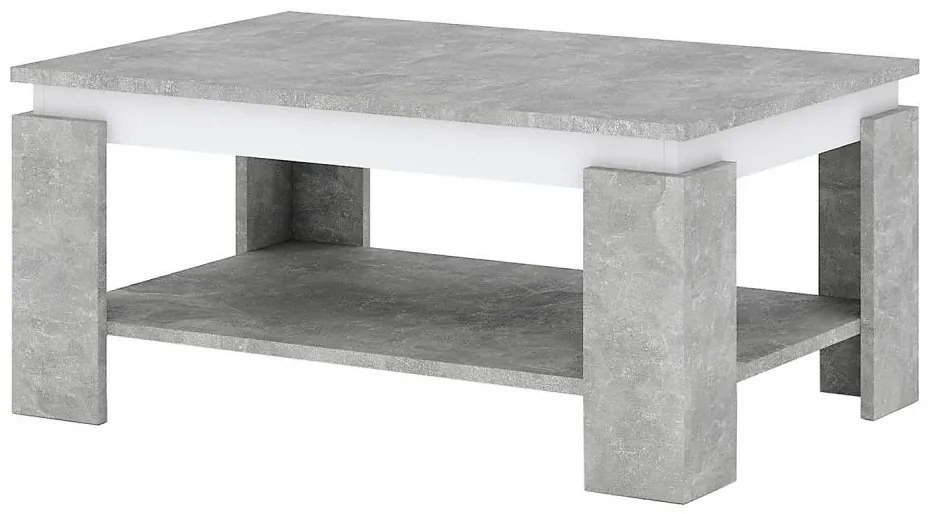 Tavolino da salotto LUNO grigio cemento/antracite