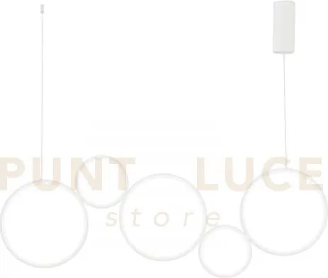 Lampadario a sospensione led fredy bianca 60w 8000lm cct 3000k 4000...