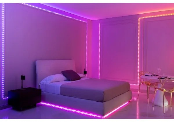 Twinkly TWD060STP-T - Catena DOTS a LED RGB dimmerabile 60xLED, 7 m, USB, Wi-Fi