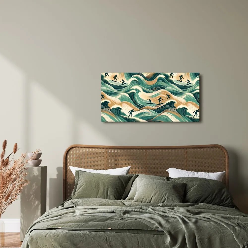 Quadro su tela – Sport sulle onde dell’oceano