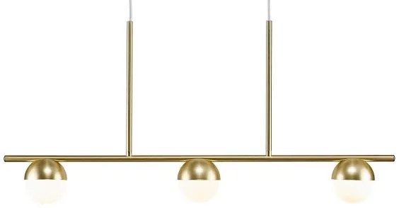 Nordlux - Lampadario a sospensione con filo CONTINA 3xG9/5W/230V ottone