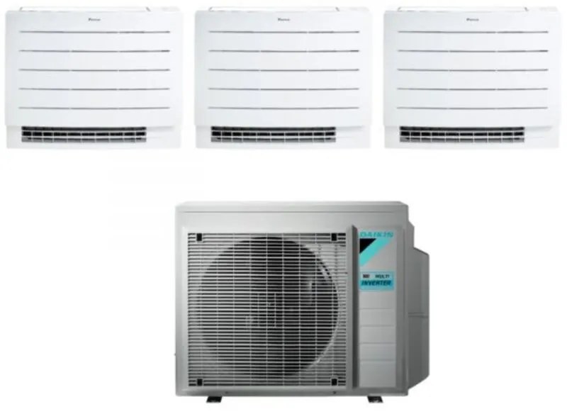 Daikin - Climatizzatore Condizionatore a Pavimento Trial Split serie perfera fvxm-a 7+7+7 con 3MXM52N R-32 Wi-Fi Integrato 7000+7000+7000 Con