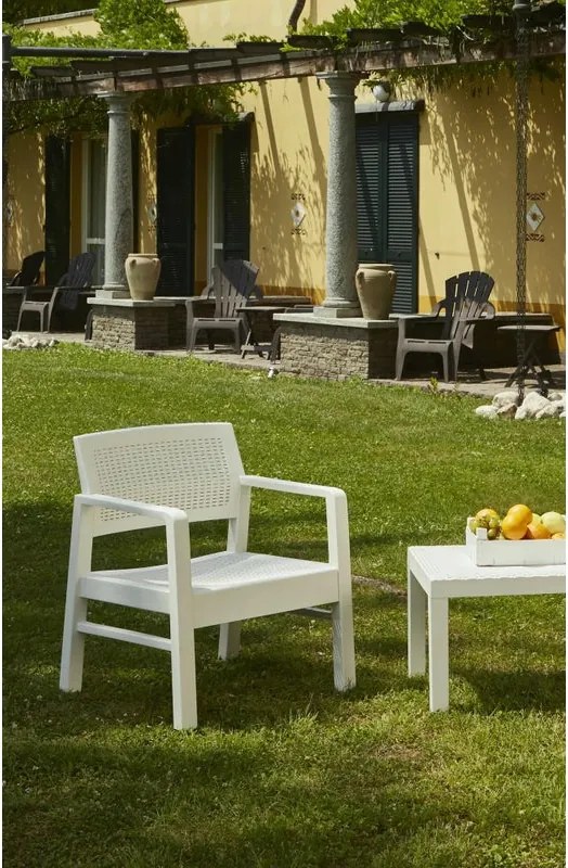 Salotto da giardino per 4 persone bianco Kilimanjaro