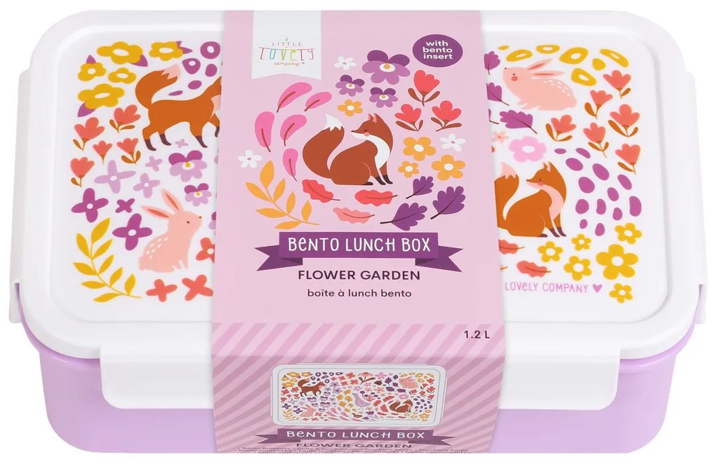 A Little Lovely Company - scatola merenda - giardino fiorito