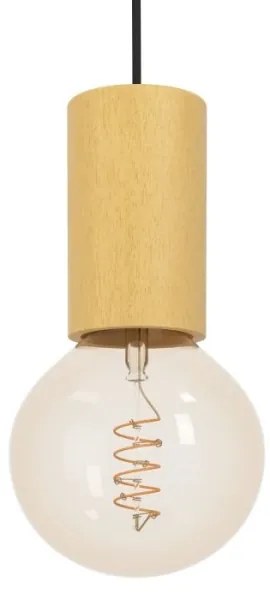 Eglo 900801 - Lampadario a sospensione con filo POZUETA 1xE27/40W/230V marrone