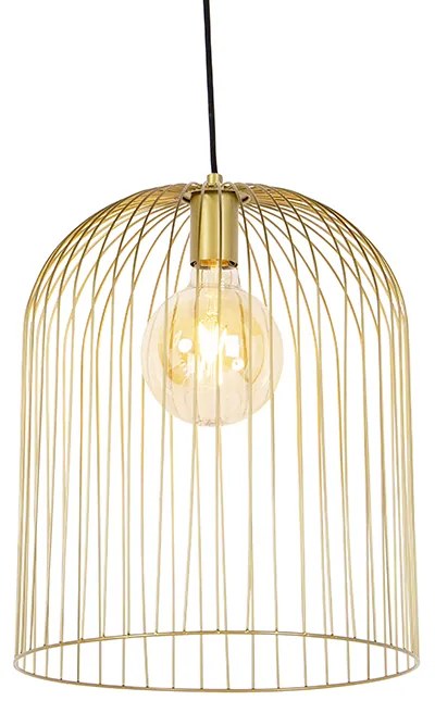 Lampada a sospensione di design oro - Wire Knock