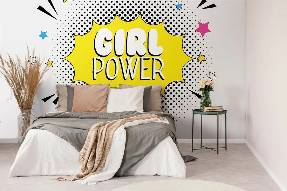 Carta da parati – Scritta pop art – GIRL POWER