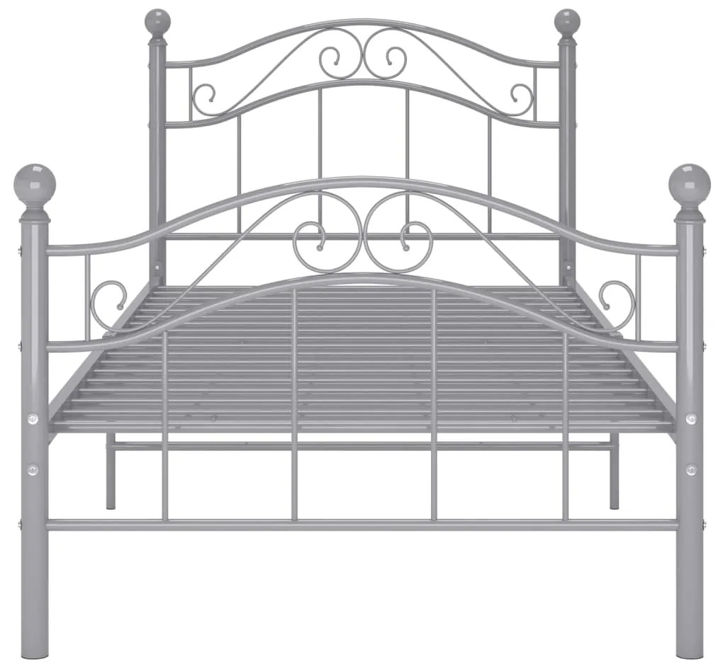 Giroletto grigio in metallo 90x200 cm